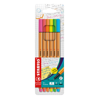 Liner STABILO Point 88/sada 6 ks NEON