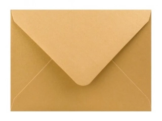 Poštové obálky C6 farebné metalické/5ks zlaté