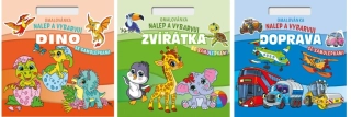 Maľovanky Nalepuj a vyfarbuj