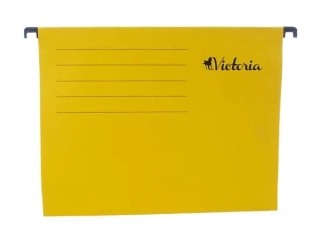 Závesný zakladač VICTORIA/25ks žltý