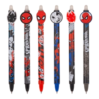Pero gumovacie 0,5mm Colorino - Spiderman, modré