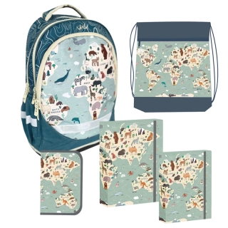 Školský set REYBAG World Map 5-dielny