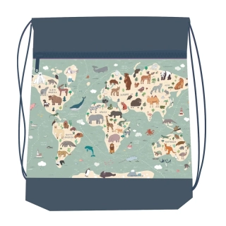 Vrecko na prezúvky REYBAG World Map