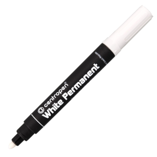 Popisovač CENTROPEN "8586 White Permanent" 2,5mm biely
