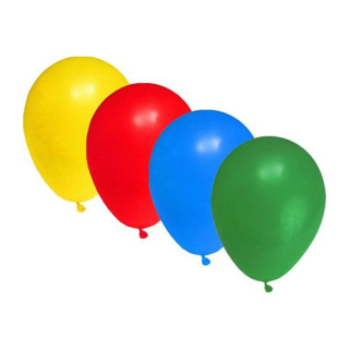 Balón M 25cm/100ks mix farieb
