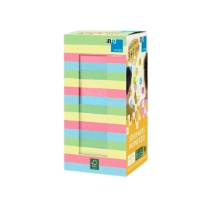 Blok samolepiaci 75x75mm/400 listov, pastelový mix