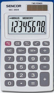 Kalkulačka SENCOR 255/8 vrecková