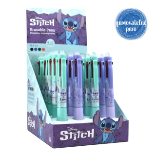 Guľôčkové pero COLORINO Stitch Pastel 4-farebné