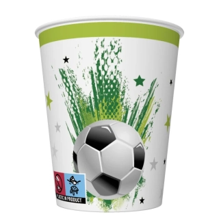 Pohár papierový 250ml/8ks futbal
