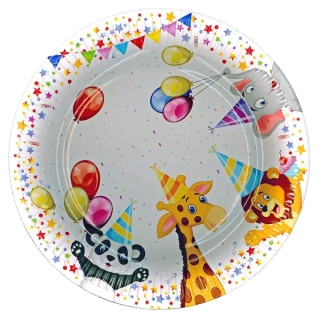Tanier papierový plytký malý 18cm/8ks párty