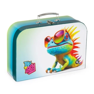 Kufrík KARTON P+P lamino 34cm Chameleón